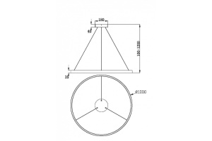 Подвесной светильник Maytoni Rim MOD058PL-L54BSK - 3