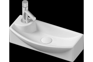 Раковина подвесная Ceramica Nova Element 45.5х22 белая правая