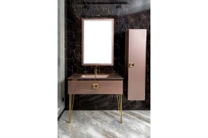 Тумба под раковину Armadi Art Lucido 100 розовый - 3