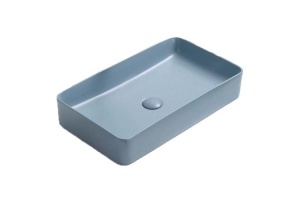 Раковина накладная CeramaLux NC 60.5 см голубой матовый (78189MHL-4)