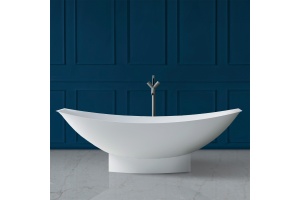 Ванна из искусственного камня Abber Stein 180х80 белый матовый