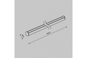Крепление для треков-ремней Maytoni Accessories for system Parity TRA130SR-3B - 3