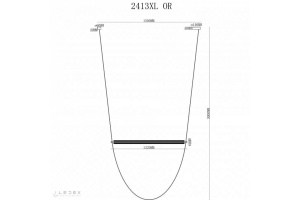 Подвесной светильник iLedex Rocks 2413XL OR - 2
