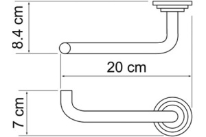 Держатель туалетной бумаги Wasserkraft Ammer K-7096 - 3