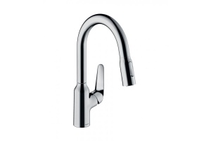 Кухонный смеситель однорычажный, 180, с вытяжным душем, 2jet Hansgrohe 71801000