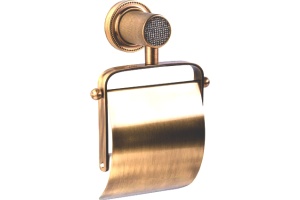 Держатель туалетной бумаги Boheme Royal Cristal Bronze с крышкой