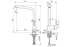 Смеситель для кухни Ideal Standard Ceralook хром (BC174AA) - 2
