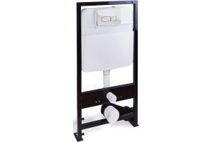 Система инсталляции для унитазов SantiLine SL-01 с овальной кнопкой смыва