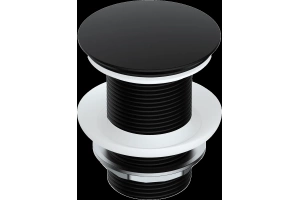 Донный клапан для раковины Wasserkraft черный матовый