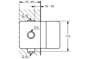 Скрытая часть Kludi 38624 - 2