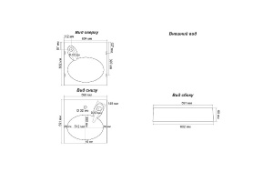 Раковина Stella Polar Миро 60 на стиральную машину белый - 3