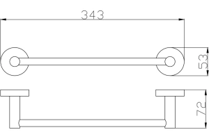 Полотенцедержатель Rav Slezak Colorado 35 золото - 2