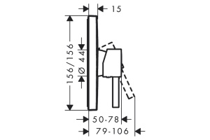 Смеситель для душа Hansgrohe Finoris хром - 2
