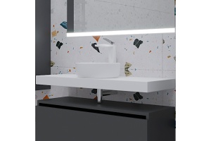 Столешница под раковину Armadi Art Flat 100 белый - 2