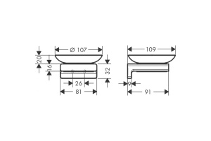 Мыльница AddStoris Hansgrohe 41746700 - 2