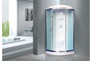 Душевая кабина Royal Bath 90х90 хром стекло прозрачное - 2