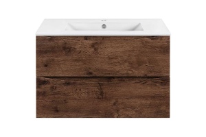 Тумба под раковину Vincea Mia Slim 80 темное дерево