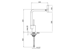 Смеситель для кухонной мойки Webert 360° белый (TS920302744) - 2