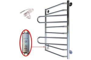 Полотенцесушитель электрический Тругор Пэк 18 80х50, L с выключателем