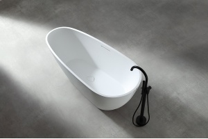 Ванна из искусственного камня Abber Dortmund 170х75 белая без гидромассажа - 2