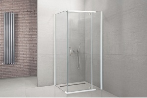 Душевой уголок Royal Bath HPVD 80х90 профиль белый стекло прозрачное - 2