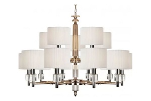 Подвесная люстра iLamp Alexa P2404-10+5 Nickel