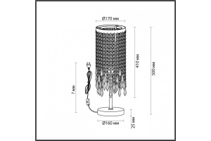 Настольная лампа Odeon Light Chokka 5028/1T - 3