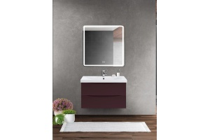 Комплект мебели BelBagno Marino-Cer 100 бордовый