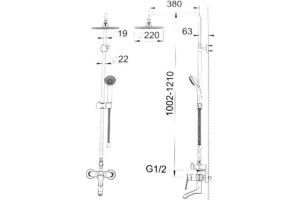 Душевая стойка Bravat Eco F6111147C-A-RUS - 3