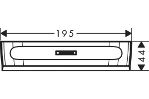 Скребок для стекла Hansgrohe WallStoris черный матовый - 2