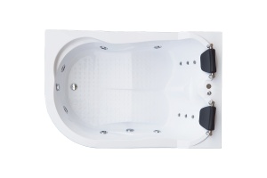 Ванна акриловая Royal Bath Norway Comfort 180х120 R с гидромассажем белый