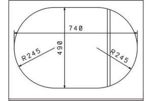 Мойка кухонная Florentina Родос 760 жасмин - 3
