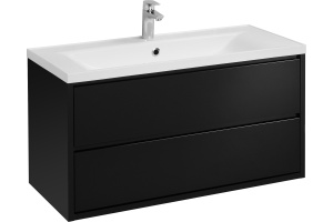 Тумба под раковину Aquaton Римини 100 черный глянец - 2