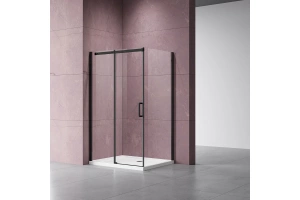 Душевой уголок Vincea Dice 130х90 профиль черный стекло прозрачное - 2