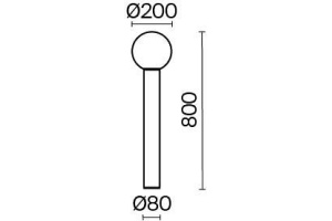 Наземный низкий светильник Maytoni Bold O598FL-01B - 3