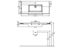 Раковина накладная Allen Brau Fantasy Flat 101.5x46.5 белый - 2