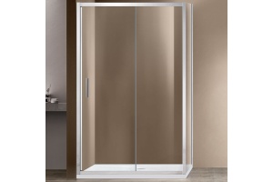 Душевой уголок Vincea Garda 160х100 хром стекло прозрачное