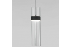 Подвесной светильник Eurosvet Lumen 50244/1 LED черный/прозрачный