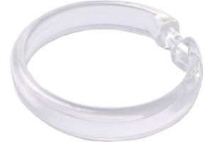 Набор колец для шторы в ванную комнату IDDIS Transparent (RID010P)