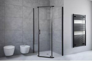 Душевой уголок Royal Bath TR 120х120 профиль черный стекло прозрачное - 2