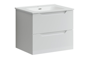 Тумба под раковину подвесная Sancos Norma 2.0 60 белая глянцевая