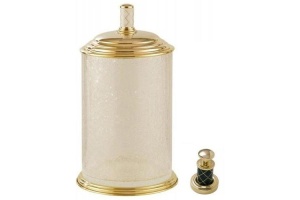 Ведро для мусора Boheme Murano золото с черным