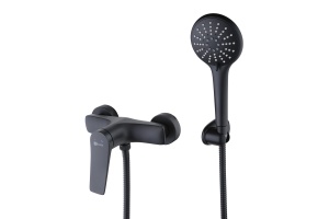 Смеситель Lemark Bronx LM3703BL для душа, черный