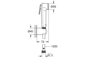 Гигиенический душ Grohe Tempesta-F 27513001 - 3