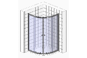 Душевой уголок BelBagno Uno 195 R 2 100 C Cr - 2