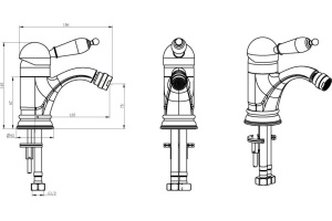 Смеситель Boheme Medici Ripresa 306 для биде - 2