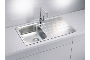 Мойка LINE 20 NAT-90 860X500 в компл. с сифоном 1130551, - 2