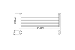 Полка Wasserkraft Oder K-3011 для полотенец - 2
