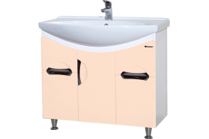 Тумба с раковиной Bellezza Лагуна 85 бежевая - 2