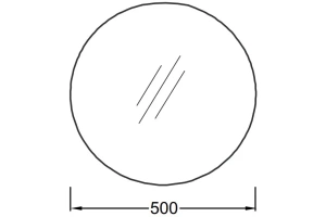Зеркало Jacob Delafon Odeon Rive Gauche 50 с подсветкой - 2